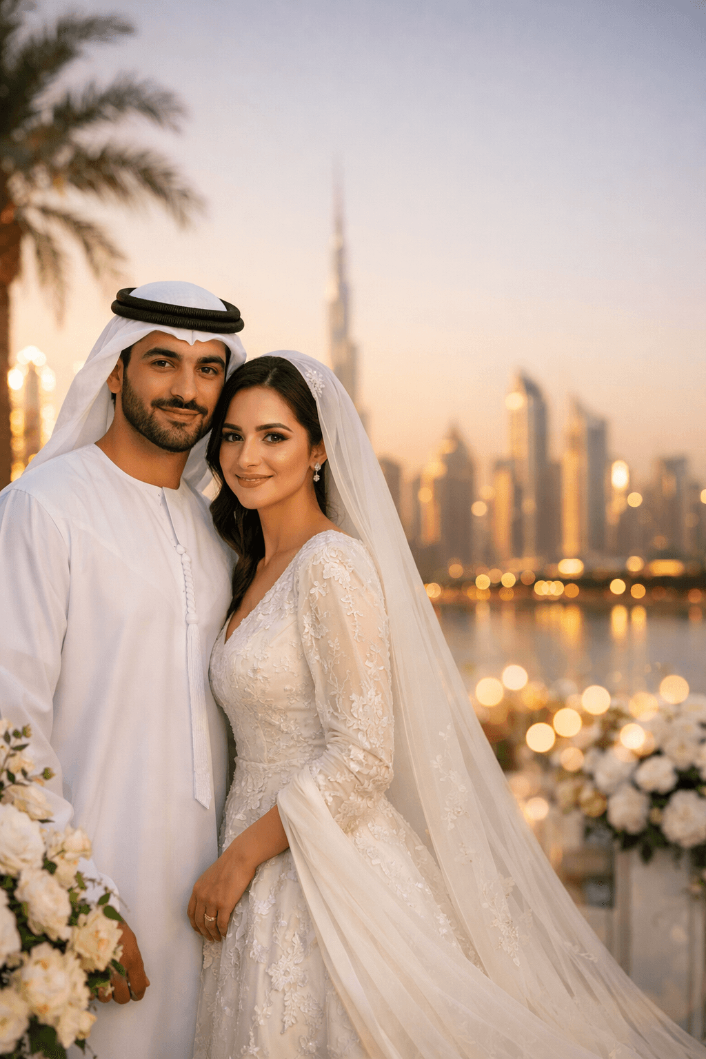 Elegant wedding ceremony in Dubai